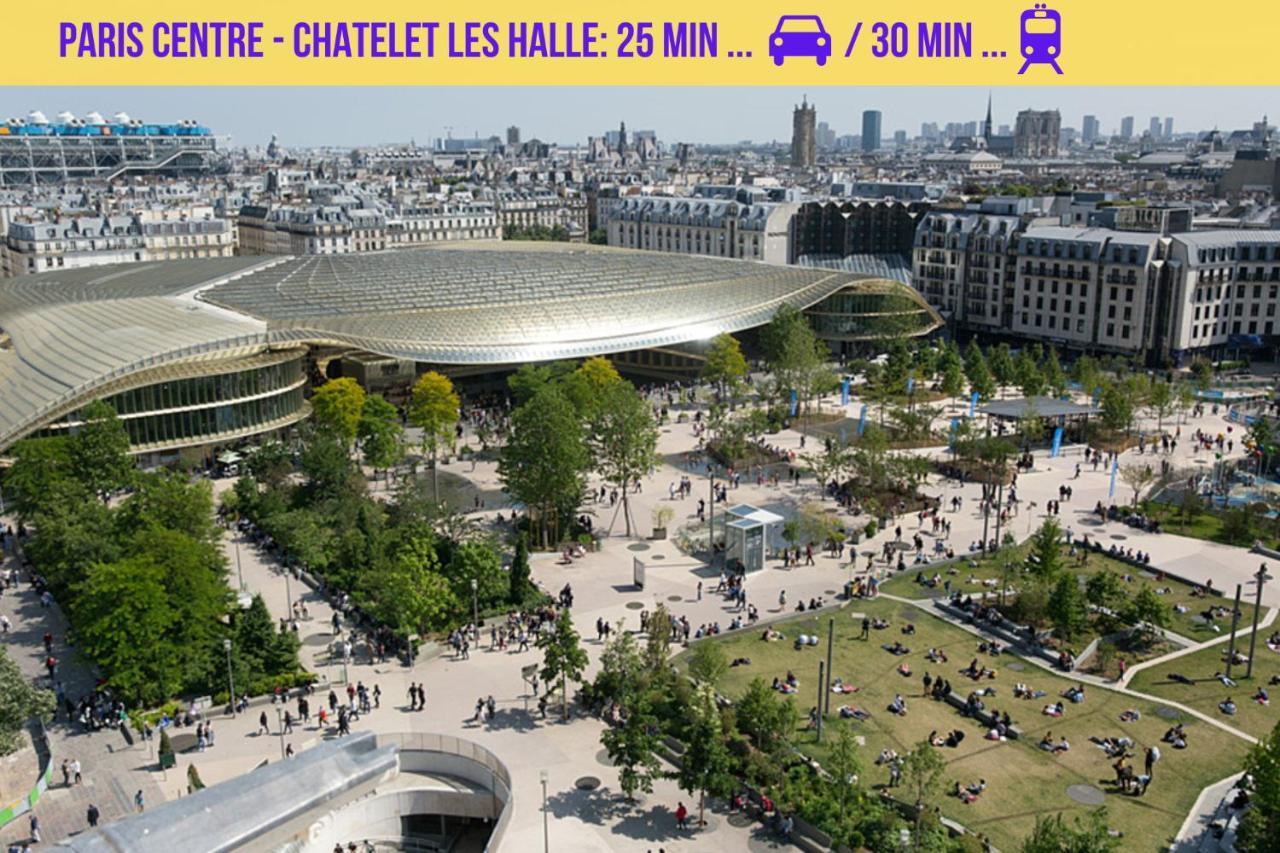 Qhome 1 - Studio Entre Paris Et Disney Villiers-sur-Marne Buitenkant foto